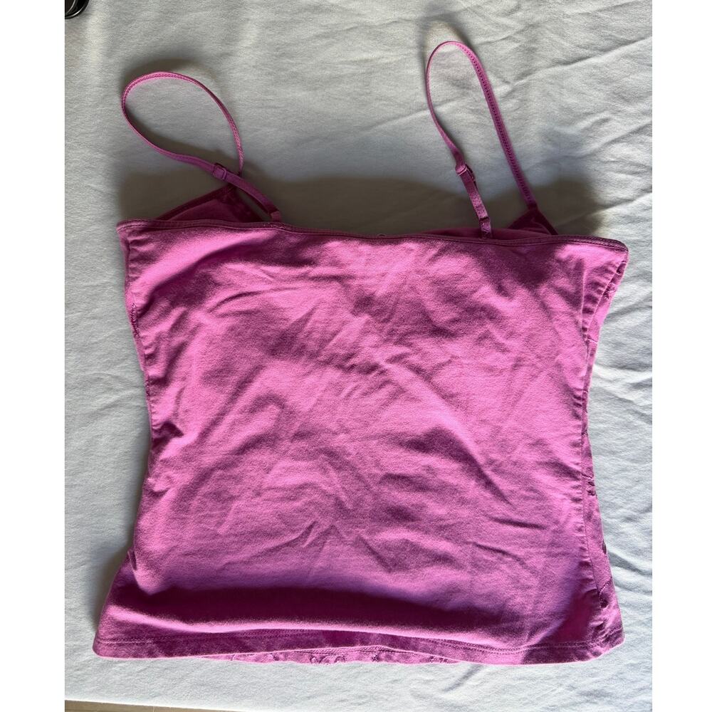 Vintage Victoria’s Secret Pinky Embroidered Cropped Tank Top XS - Picture 3 of 3